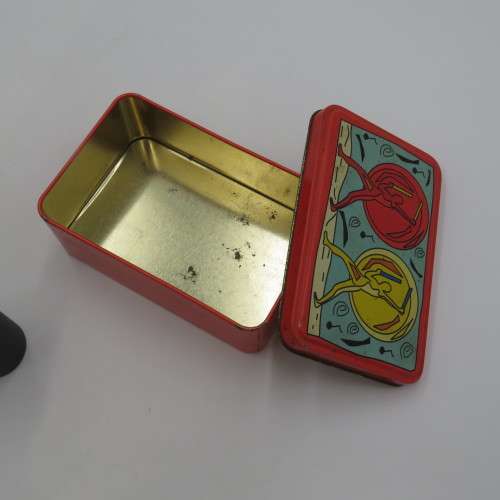 Vintage Agfa The Power of Color tin with 4 expired films