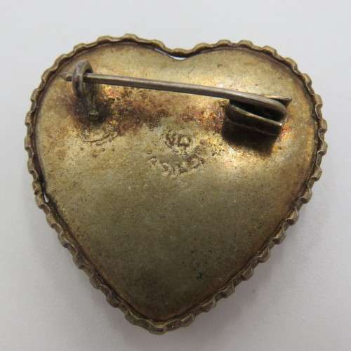 Vintage Brazil Rio butterfly wing bracelet and brooch - Clasp broken