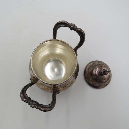 Vintage silver plated jam jar