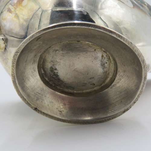 Vintage heavy silver plated gravy boat