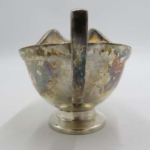 Vintage heavy silver plated gravy boat