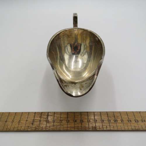 Vintage heavy silver plated gravy boat