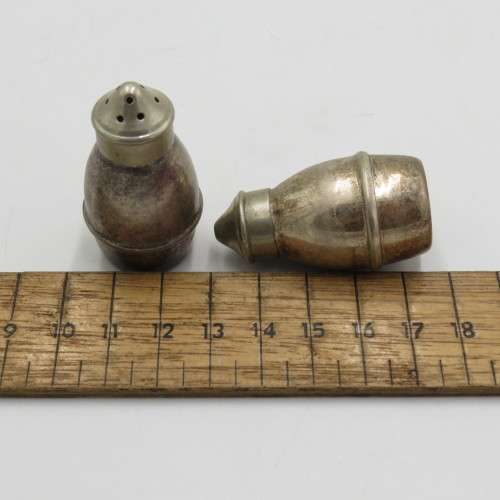 Pair of vintage EPNS salt and pepper shakers