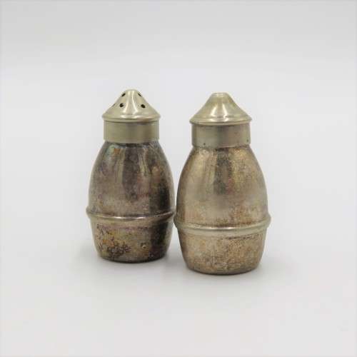 Pair of vintage EPNS salt and pepper shakers