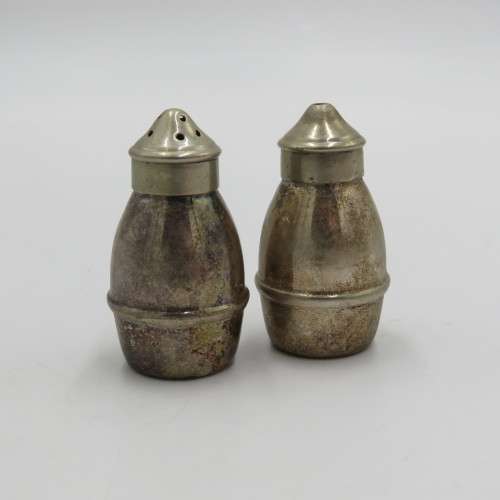 Pair of vintage EPNS salt and pepper shakers