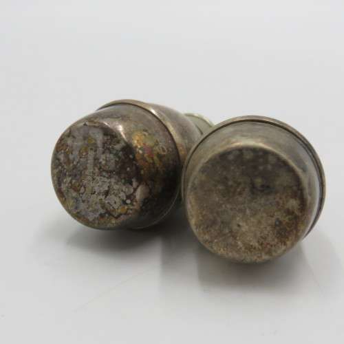 Pair of vintage EPNS salt and pepper shakers