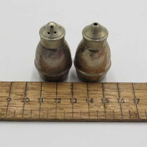 Pair of vintage EPNS salt and pepper shakers