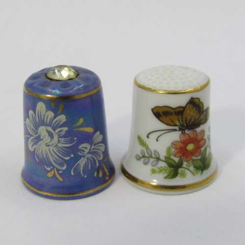 Lot of 5 porcelain thimbles