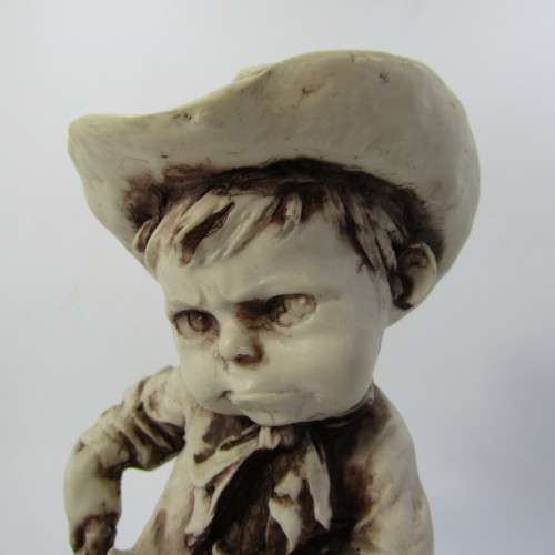 Vintage Resin Cowboy sculpture - 21cm