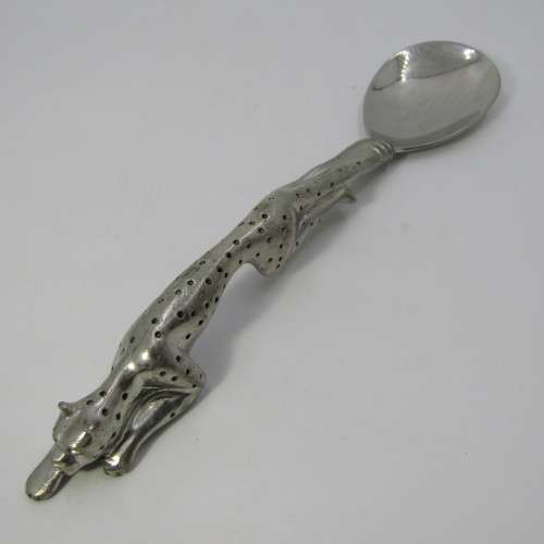Pair of Diana Carmichael Cheetah salad servers