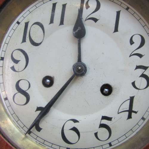 Vintage Oak wooden wall clock - 67 x 30 x 19cm