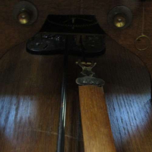 Vintage Oak wooden wall clock - 67 x 30 x 19cm