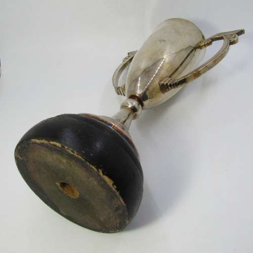 Large vintage silver plated trophy - size 34cm