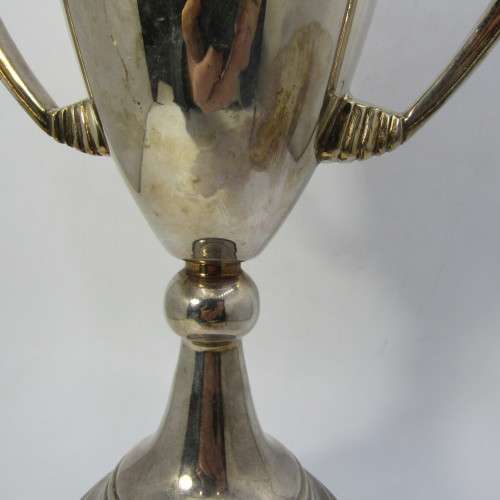 Large vintage silver plated trophy - size 34cm