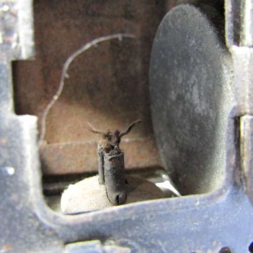 Antique Miller bicycle oil lamp lantern with burner