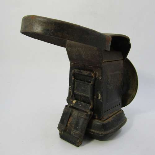 Antique Miller bicycle oil lamp lantern with burner