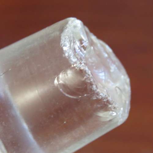 Vintage cut glass decanter - Some chips