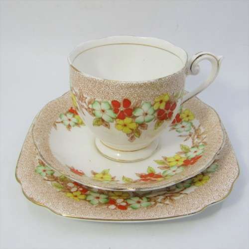 Vintage Bell Fine Bone China trio