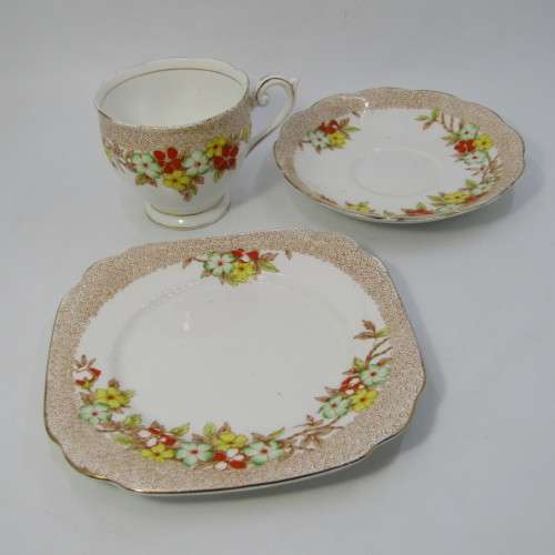 Vintage Bell Fine Bone China trio