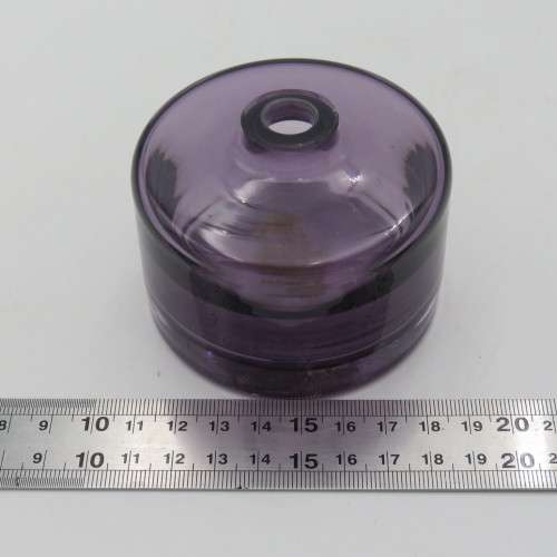 Vintage purple glass inkwell