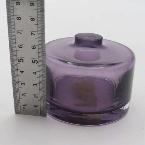 Vintage purple glass inkwell