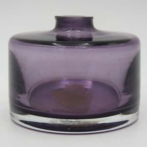 Vintage purple glass inkwell