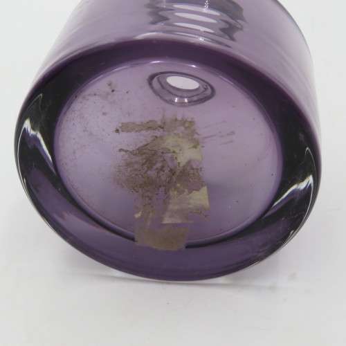 Vintage purple glass inkwell
