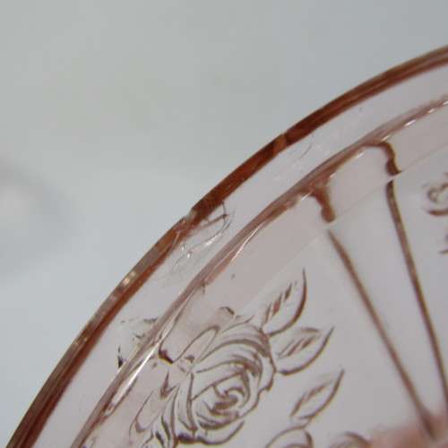 Vintage Carnival glass sweet dish - lid chipped