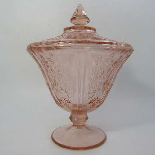 Vintage Carnival glass sweet dish - lid chipped