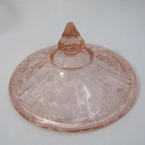 Vintage Carnival glass sweet dish - lid chipped