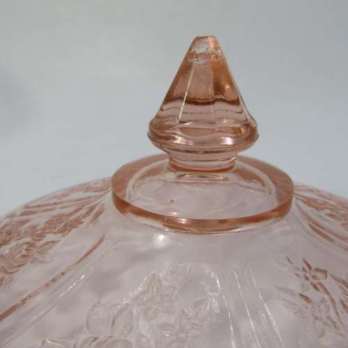 Vintage Carnival glass sweet dish - lid chipped