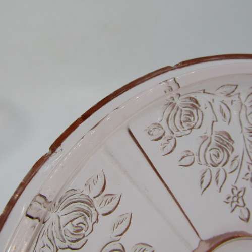 Vintage Carnival glass sweet dish - lid chipped
