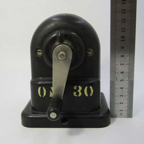 Vintage Steadtler Bakelite No. 5700 pencil sharpener made in Germany - crack on base