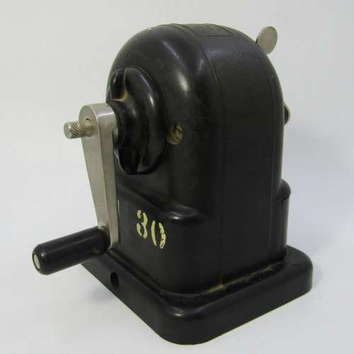 Vintage Steadtler Bakelite No. 5700 pencil sharpener made in Germany - crack on base