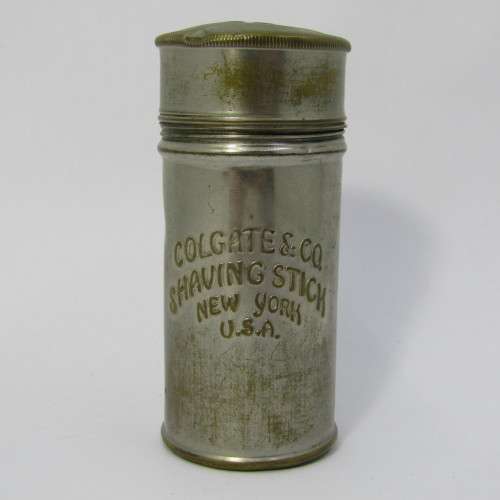 Vintage Colgate and Co. shaving stick tin - empty