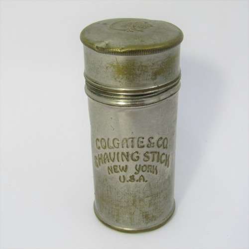Vintage Colgate and Co. shaving stick tin - empty