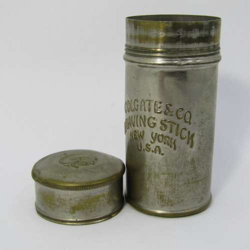 Vintage Colgate and Co. shaving stick tin - empty