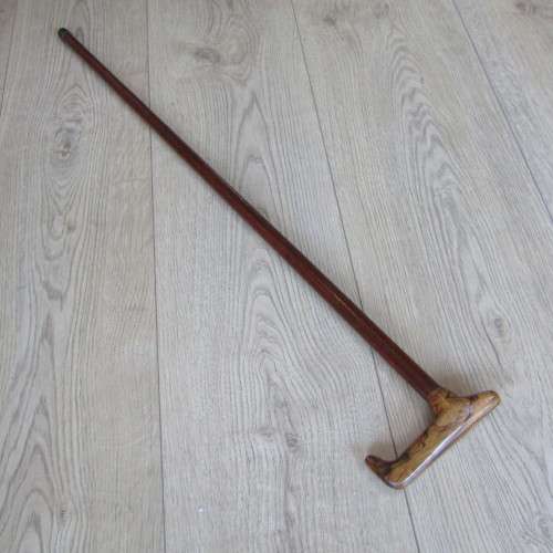 Vintage wooden walking stick - 93cm