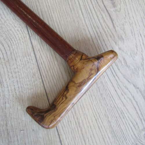 Vintage wooden walking stick - 93cm