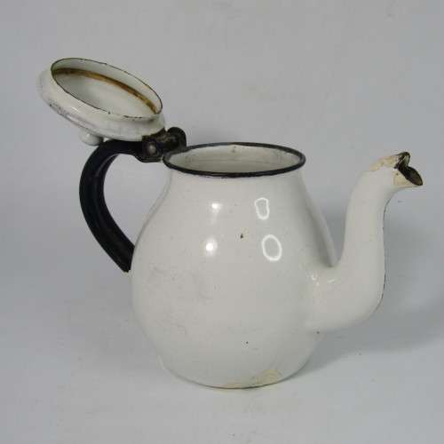 Vintage enamelled small teapot