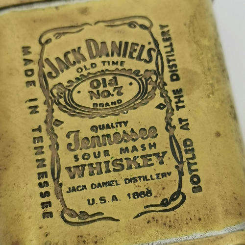 Vintage brass Jack Daniels No.2 pocket lighter