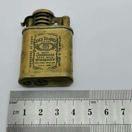 Vintage brass Jack Daniels No.2 pocket lighter
