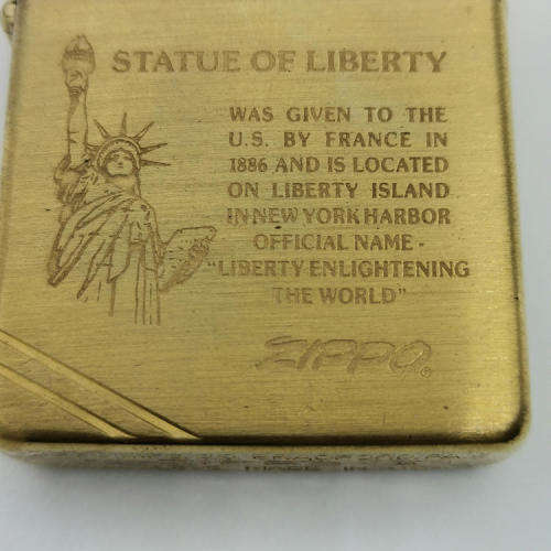 Original Zippo with Statue of Liberty