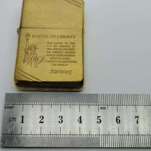 Original Zippo with Statue of Liberty