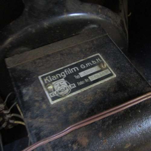 Vintage Klangfilm G.M.B.H. Type 42009 amplifier speaker box for projector - circa 1930`s
