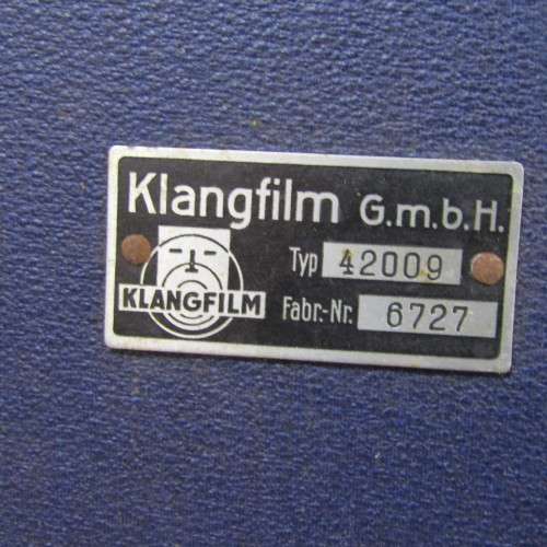 Vintage Klangfilm G.M.B.H. Type 42009 amplifier speaker box for projector - circa 1930`s