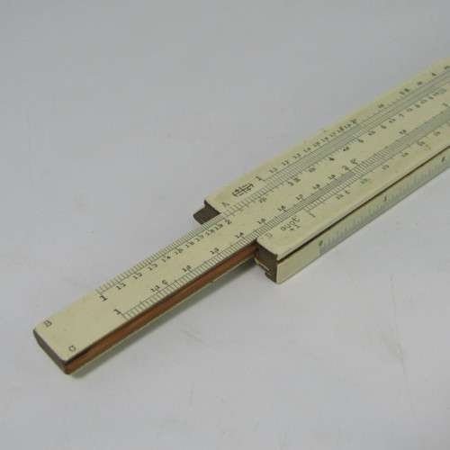 Vintage SUN Hemmi slide ruler in box - made in Japan
