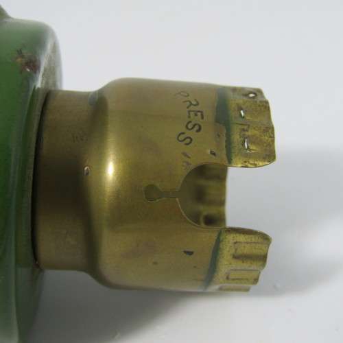 Vintage green enamel lamp shade