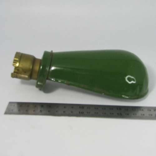 Vintage green enamel lamp shade