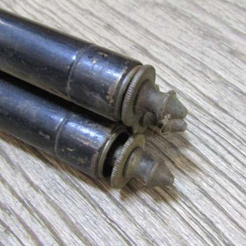 Vintage German made MILORA camera tripod with brass feet - 129cm